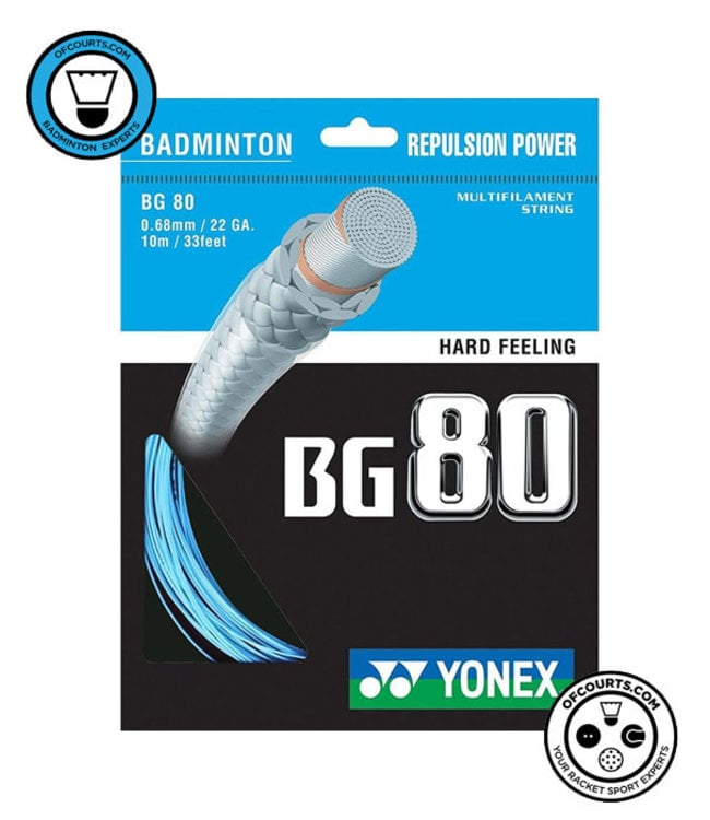 Yonex BG 80 Badminton String Blue