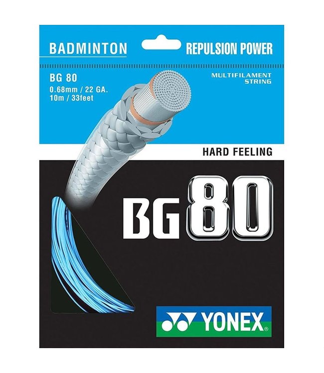 Yonex BG 80 Badminton String Sky Blue