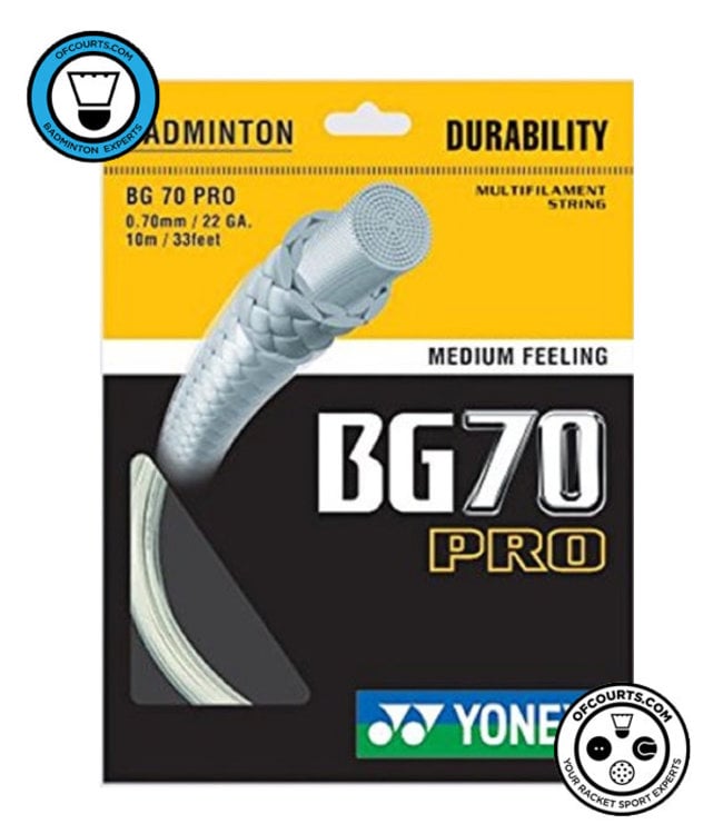 Yonex BG 70 Pro White Badminton String