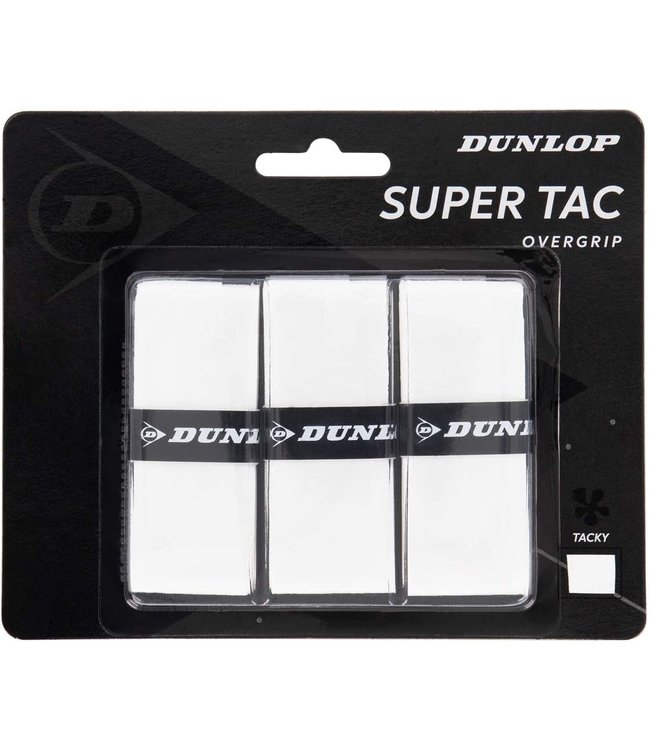 Dunlop Super Tac - 3 pack, White