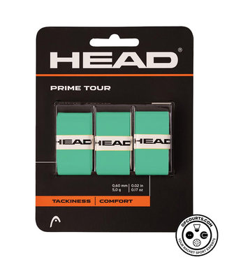 Head Prime Tour Overgrip- 3 pack, Mint