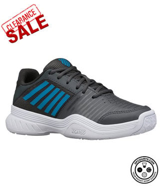 K-Swiss V Court Express OMNI Junior Tennis Shoe - Blue/Black