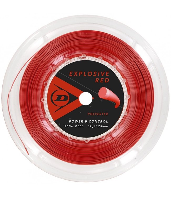 Dunlop Explosive 17g Red Tennis String Reel 200m