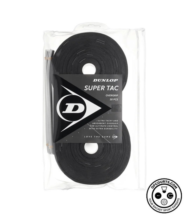 Dunlop Super Tac Overgrip Black 30-Pack