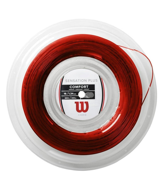 Wilson Sensation Plus 16 Tennis String Reel - Red