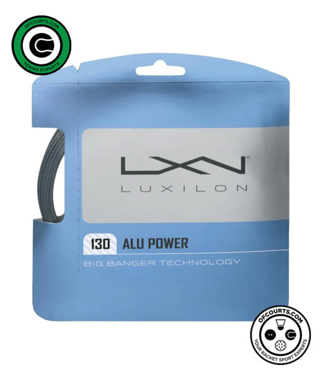 Luxilon ALU Power 130 Tennis String (Silver)