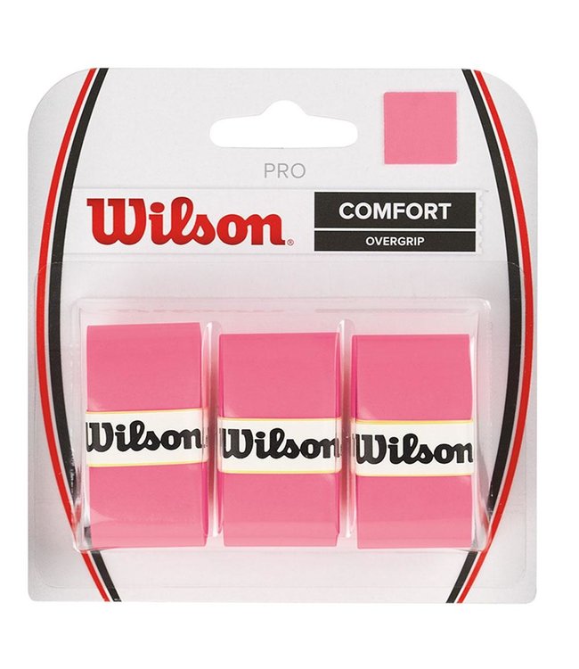 Wilson Pro Comfort Overgrip 3 Pack (Pink)