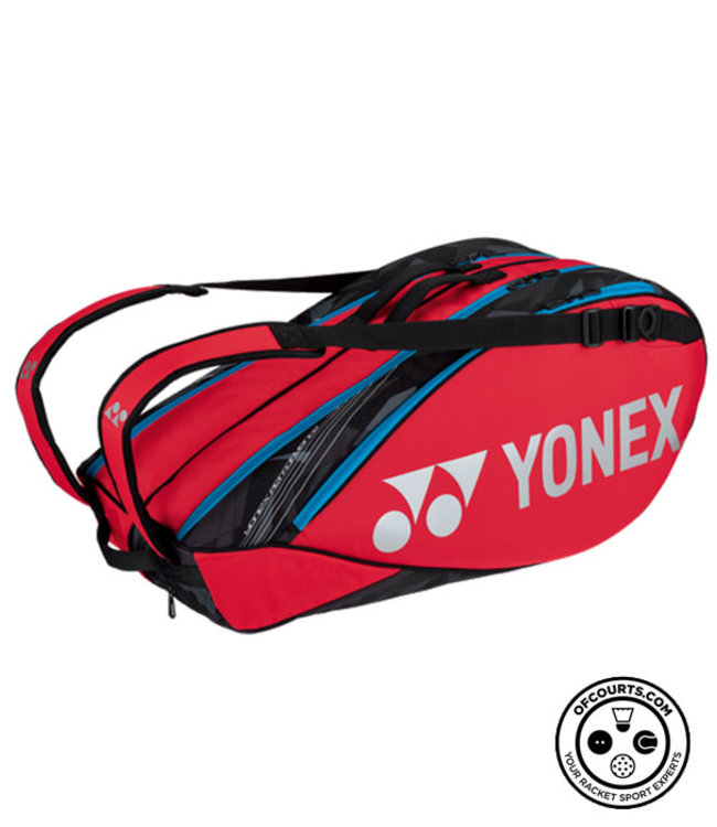 YONEX Tennis Bag Racquet Bag 6 (For 6 Tennis) black/pink BAG2222R