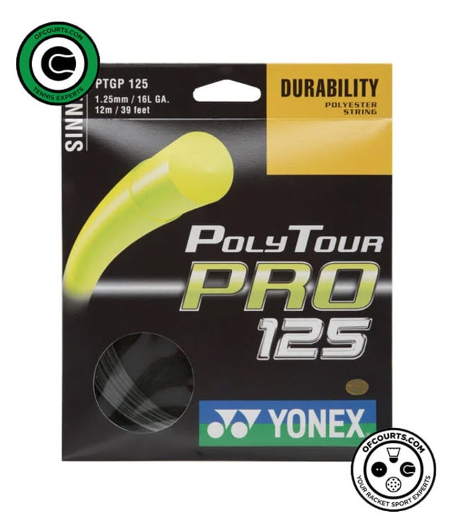 Yonex PolyTour Tough 1.25 x 200 m - Black - Tennis String