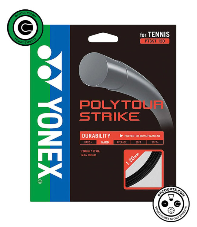 Yonex PolyTour Strike 120 Tennis String  - Black