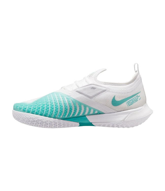 NIke React Vapor NXT Men's Tennis Shoe - White/Washed Teal/Red