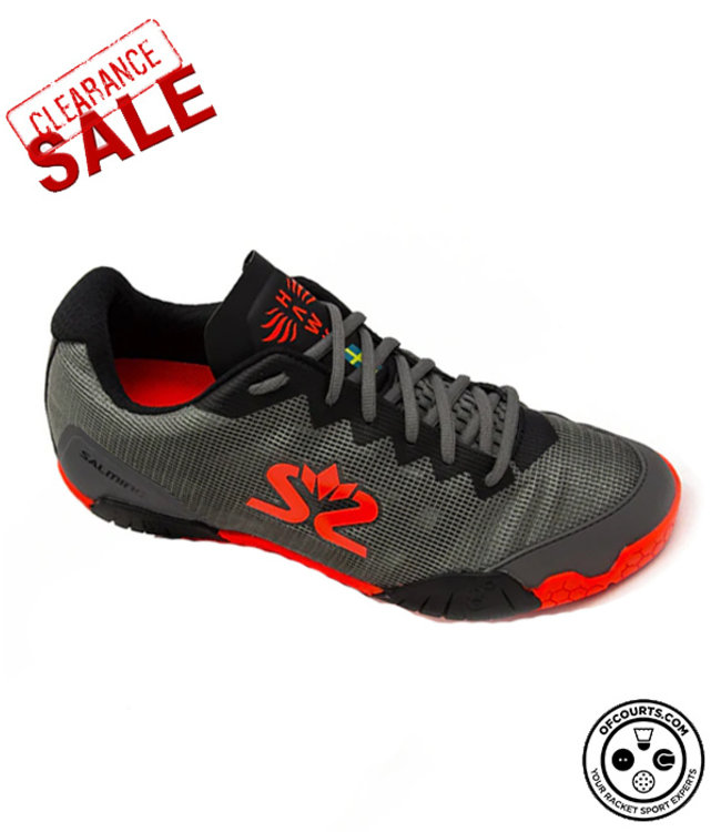 Salming Hawk Grey Red Indoor Shoe Of Courts