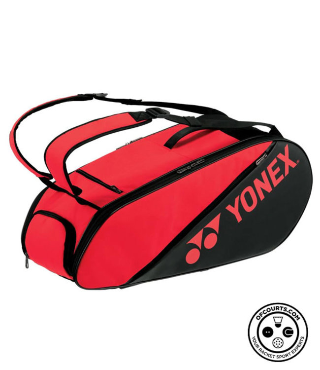 Yonex Active 6 Racquet Bag, Black/Red