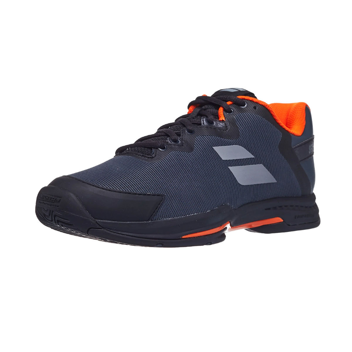 Babolat SFX3 AC Men's Tennis Shoes - Black/Orange - Of Courts