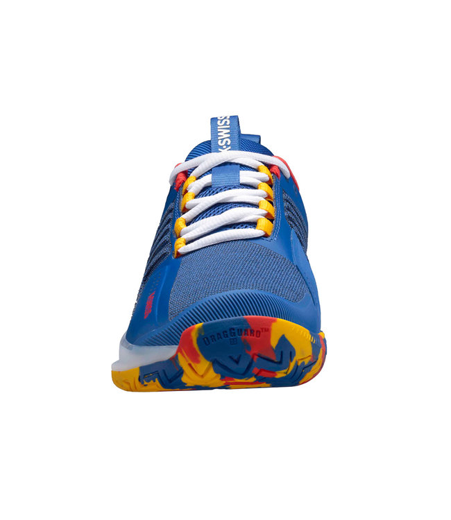 K-Swiss Ultrashot 3 Men's Tennis Shoe - Blue/Red/Yellow @ Lowest Price