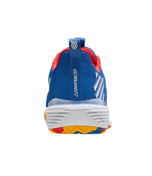 K-Swiss Ultrashot 3 Men's Tennis Shoe - Blue/Red/Yellow @ Lowest Price