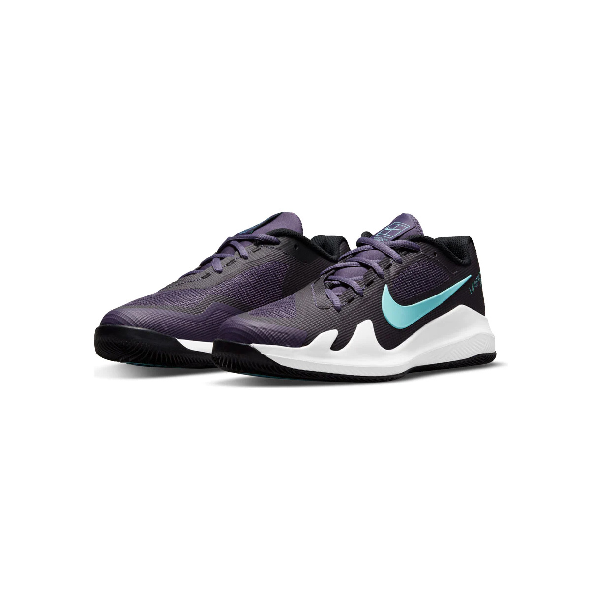 Nike Vapor Pro Junior Tennis Shoe (Raisin/Black/White) Of Courts