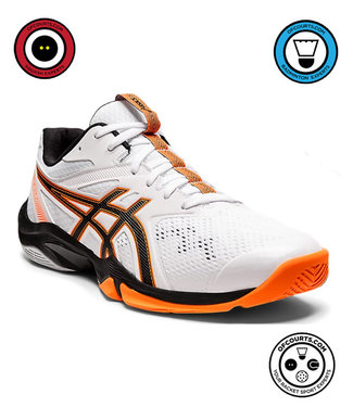Asics Gel-Blade 8 Men's Shoe (White/Orange/Black)