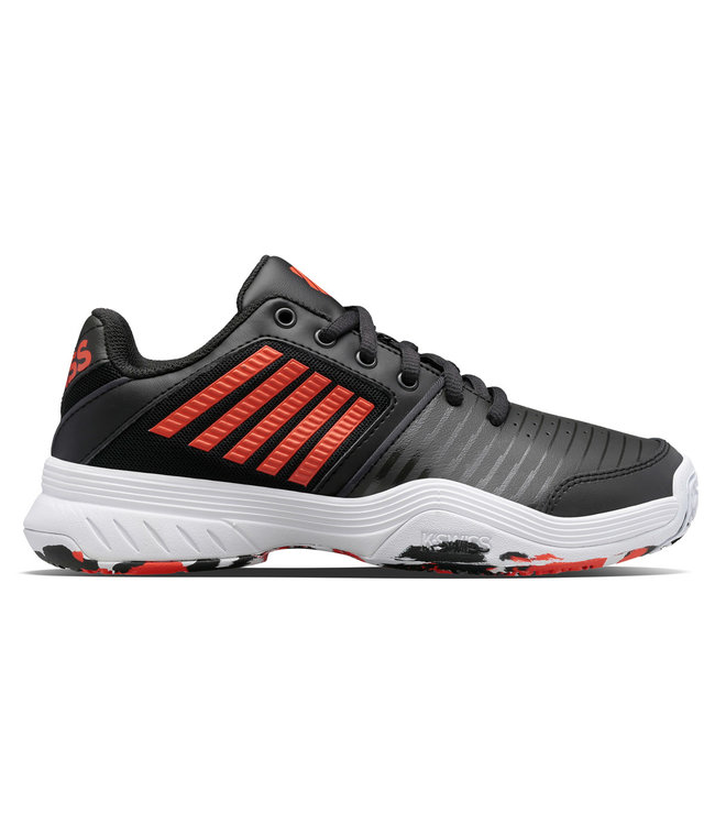 K-Swiss Court Express OMNI Kid's Shoe (Jet Black/Spicy Orange)