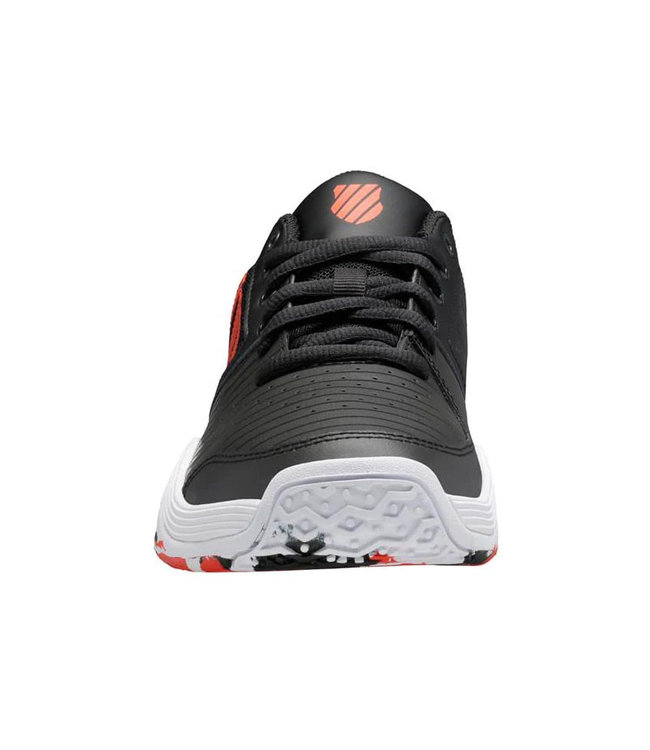 K-Swiss Court Express OMNI Kid's Shoe (Jet Black/Spicy Orange)