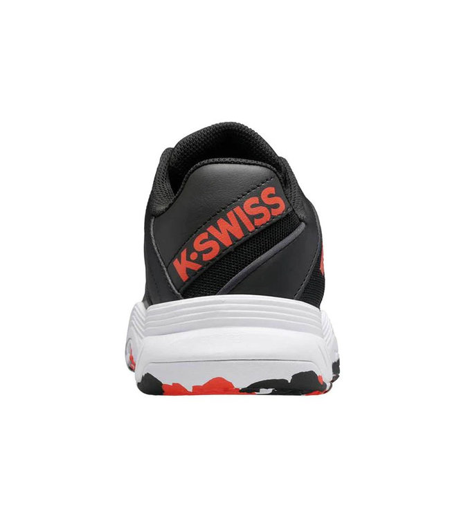 K-Swiss Court Express OMNI Kid's Shoe (Jet Black/Spicy Orange)