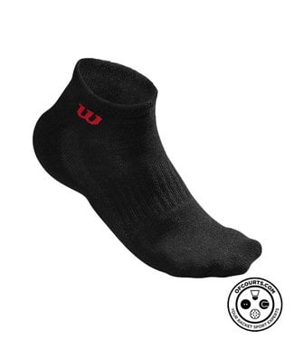 Wilson Mens Quarter Sock Black