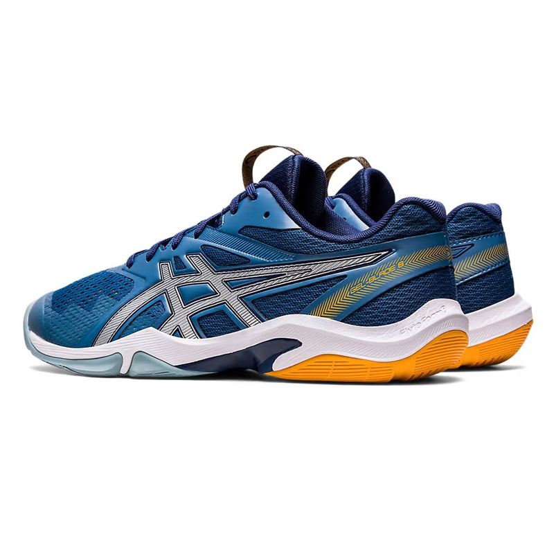 Asics Gel-Blade 8 Men's Indoor Shoe - Azure/Pure Silver - Of Courts