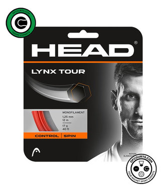 Head Lynx Tour 17g Orange Tennis String
