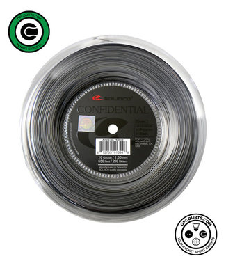 Solinco Confidential 16L Tennis String Reel (Grey)