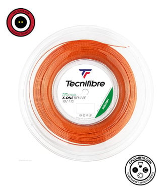 Tecnifibre X-One Biphase 18 Squash String Reel (Orange)