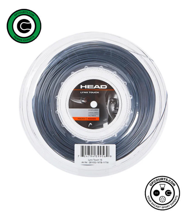 HEAD Synthetic Gut Tennis String 200m Reel, 16 Gauge, White