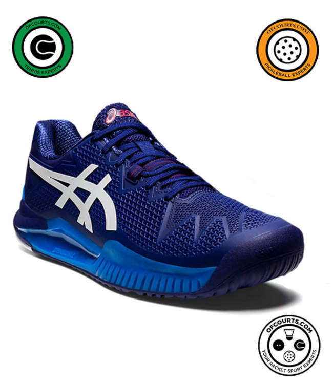 Asics Gel Resolution 8 2E Wide - Dive Blue - Of Courts
