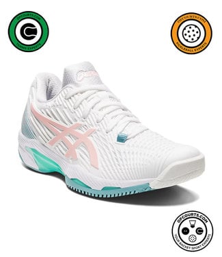 Asics Solution Speed FF 2 Women's Tennis Shoe - White/Frosted Rose