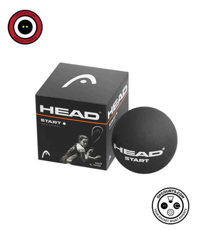 Head Start White Dot Squash Single Ball