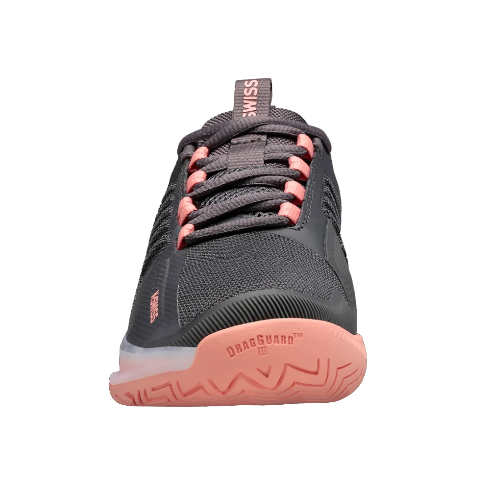 KSwiss Ultrashot 3 Women's Tennis Shoe Asphalt/Peach Amber/White
