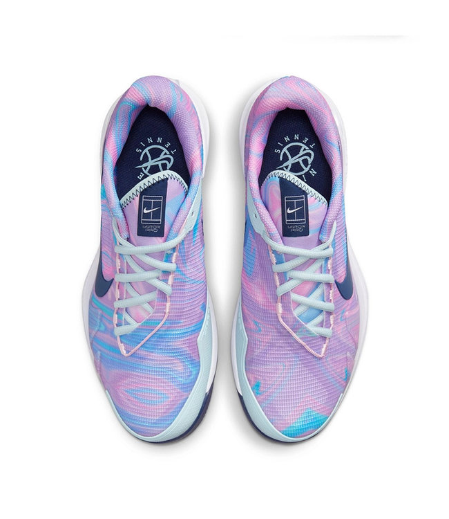 NIke Court Air Zoom Vapor Pro Women's Tennis Shoe - Glacier Blue/Midnight Navy