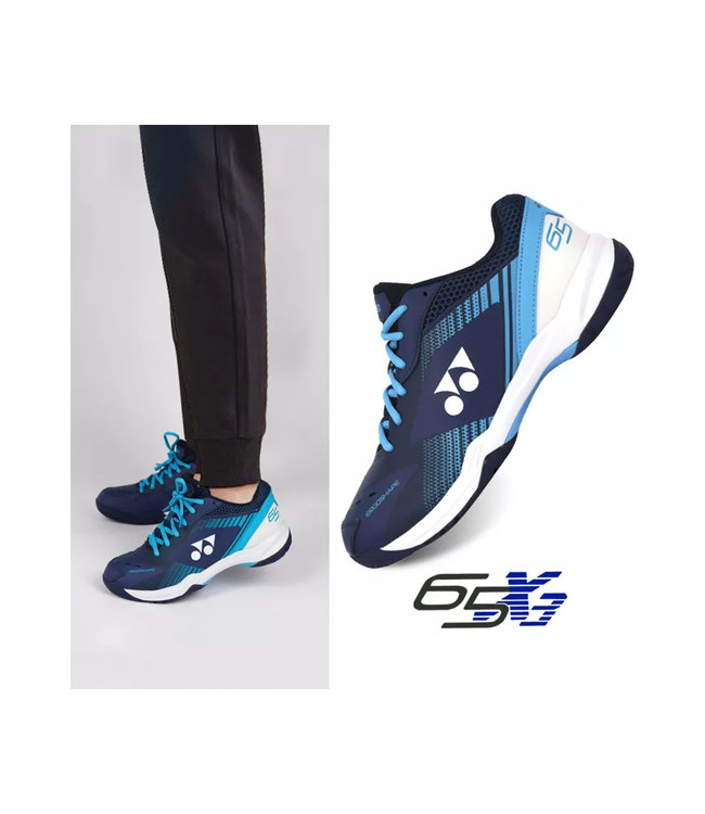 Yonex Power Cushion 65 X3 Unisex Indoor Shoe - Navy Blue