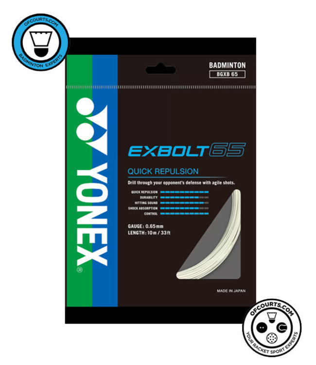 Yonex Exbolt 65 Badminton String - White