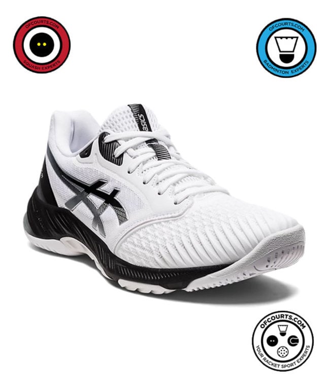 Asics Netburner Ballistic FF 3 Men's Indoor Shoe - White/Black