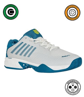 K-Swiss Hypercourt Express 2 Men's Tennis Shoe - White/Primrose