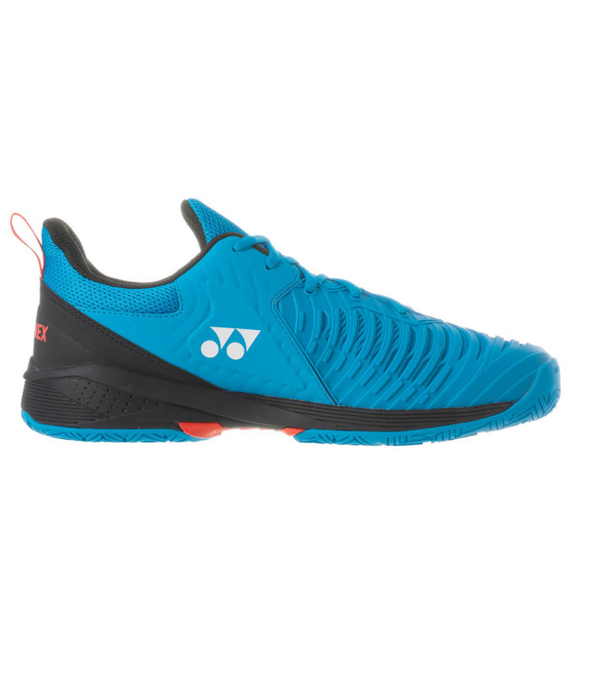 Yonex Power Cushion Sonicage 3 Wide Tennis Shoe - Blue/Black