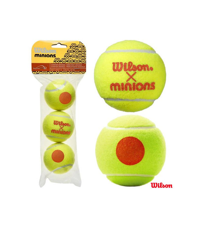 Wilson Minions Tennis Balls Stage 2 - 3 Ball