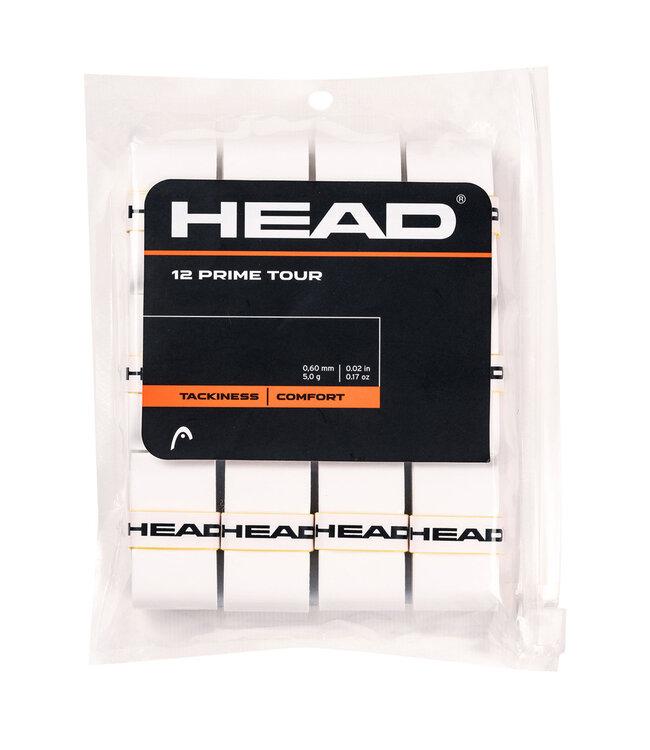 Head Prime Tour Overgrip 12 Pack - White