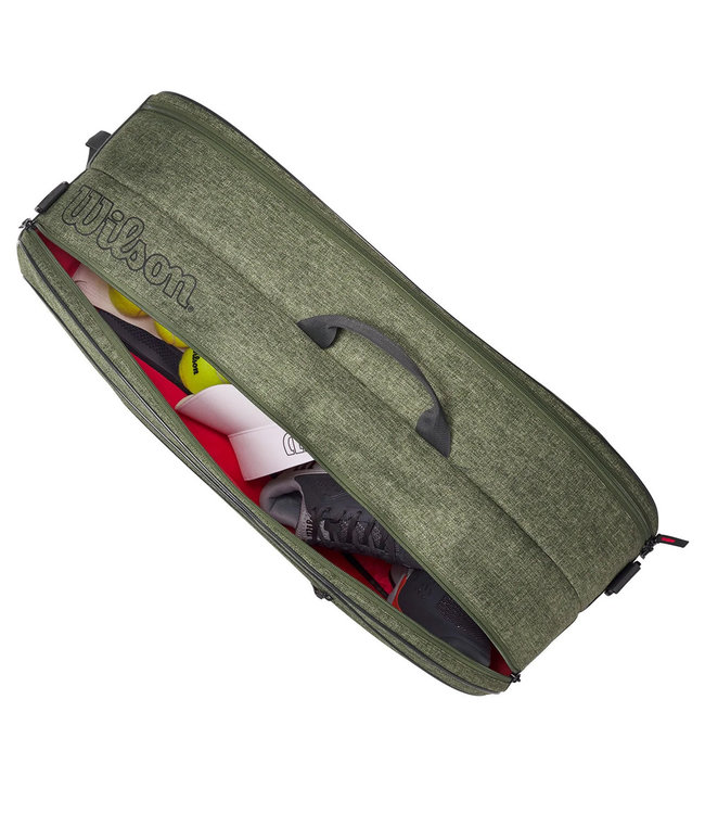 Wilson Team 6 Pack Tennis Bag - Heather Green
