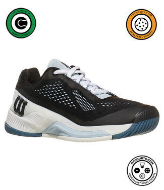 Wilson Rush Pro 4.0 Women's Tennis Shoe - Black/White/Blue