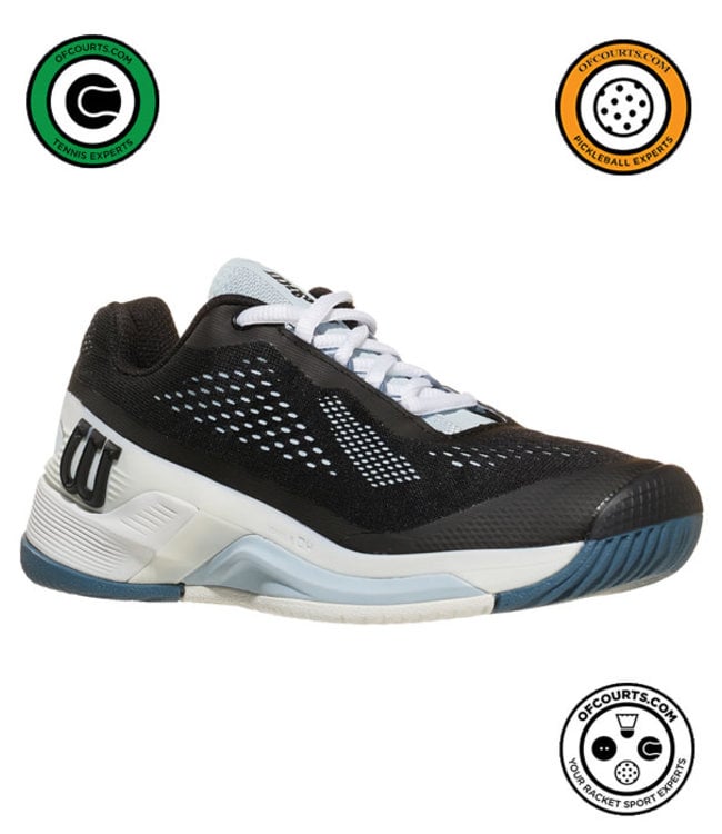 Wilson Men`s Rush Pro Ace (2E Width) Tennis Shoes White and Black