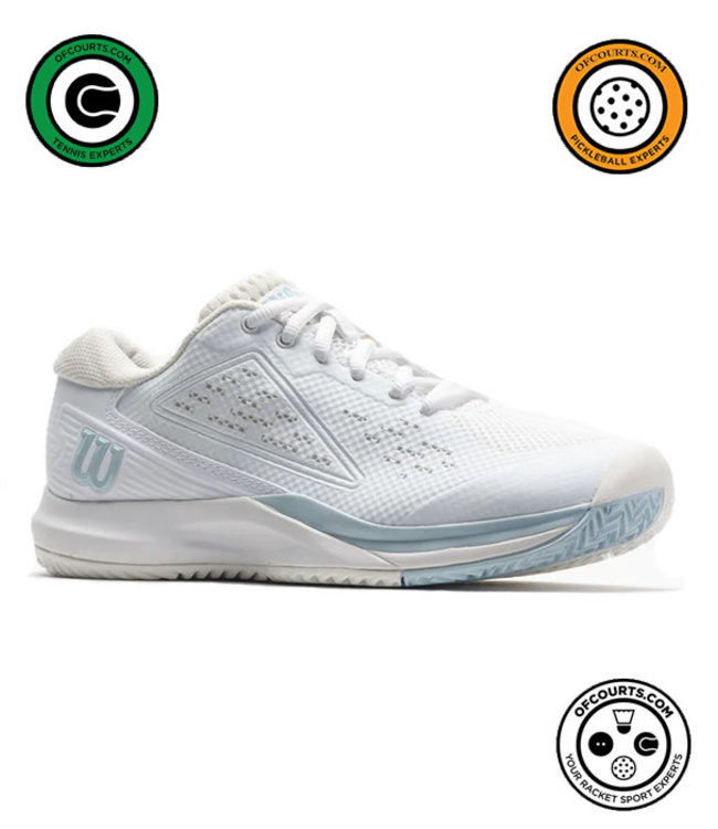 Wilson Rush Pro Ace Women's Tennis Shoe - White/Baby Blue - Of Courts