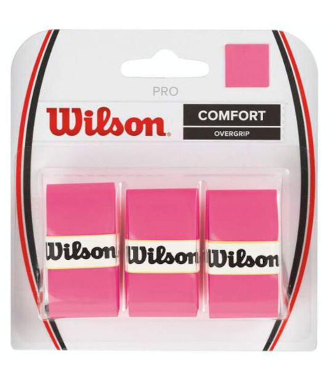Wilson Pro Comfort Overgrip 3 Pack (Pink)