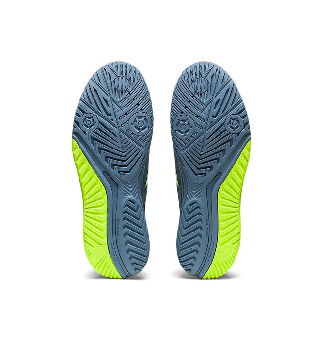 Asics Gel Resolution 9 Men's Tennis Shoe - Steel Blue/Hazard Green