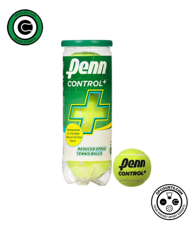 Penn Control Plus 78' Green Felt Junior Tennis Balls (3 case)